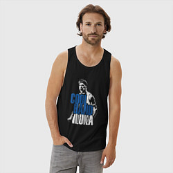 Майка мужская хлопок Cool hand Luka, цвет: черный — фото 2