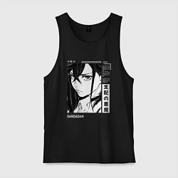 Майка мужская хлопок Момо Аясе - Дандадан, цвет: черный