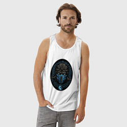 Майка мужская хлопок Sub-zero kombat, цвет: белый — фото 2