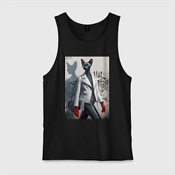 Мужская майка Cat girl Cornish Rex - ai art fantasy