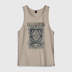 Майка мужская хлопок As I Lay Dying, цвет: миндальный