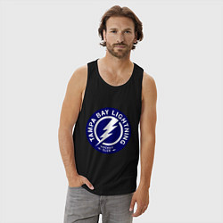 Майка мужская хлопок HC Tampa Bay Lightning, цвет: черный — фото 2