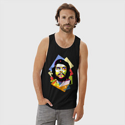 Майка мужская хлопок Che Guevara Art, цвет: черный — фото 2