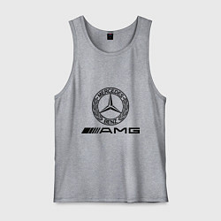 Майка мужская хлопок AMG, цвет: меланж