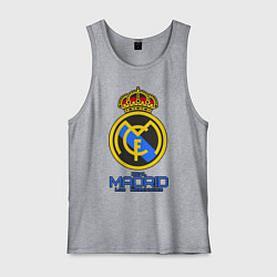 Майка мужская хлопок Real Madrid, цвет: меланж