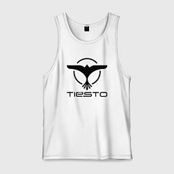 Майка мужская хлопок Tiesto, цвет: белый