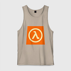 Майка мужская хлопок Half-Life, цвет: миндальный