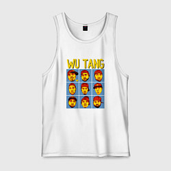 Майка мужская хлопок Wu-Tang Clan Faces, цвет: белый
