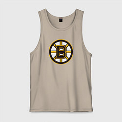 Майка мужская хлопок Boston Bruins, цвет: миндальный