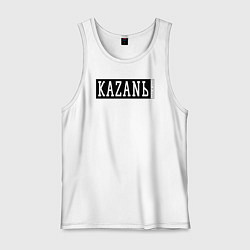 Майка мужская хлопок KAZANЬ DND BLACK, цвет: белый