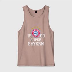 Майка мужская хлопок Super Bayern 1900, цвет: пыльно-розовый
