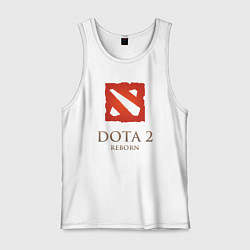 Майка мужская хлопок Dota 2: Reborn, цвет: белый