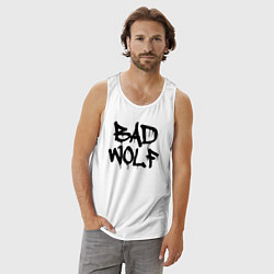 Майка мужская хлопок Bad Wolf, цвет: белый — фото 2