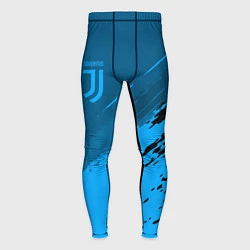 Тайтсы мужские FC Juventus: Blue Original, цвет: 3D-принт