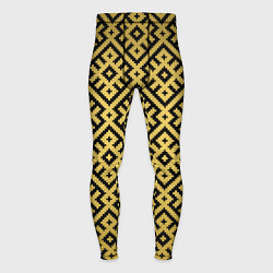 Тайтсы мужские Обережная вышивка, цвет: 3D-принт