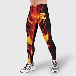 Тайтсы мужские PUBG: Hell Flame, цвет: 3D-принт — фото 2