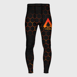Тайтсы мужские Apex Legends: Orange Carbon, цвет: 3D-принт