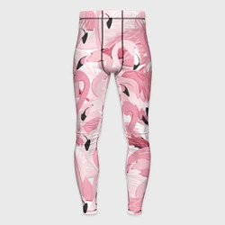 Тайтсы мужские Розовый фламинго, цвет: 3D-принт