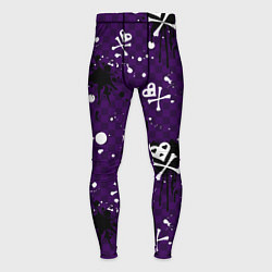 Тайтсы мужские Эмо 2007 фиолетовый фон, цвет: 3D-принт