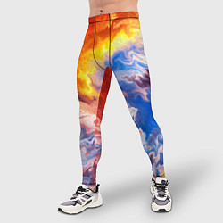 Тайтсы мужские Краски, цвет: 3D-принт — фото 2