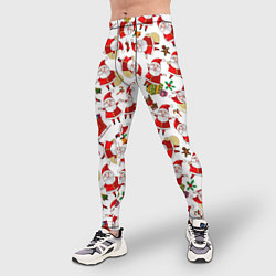 Тайтсы мужские Дед Мороз, цвет: 3D-принт — фото 2