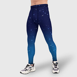 Тайтсы мужские Звездное небо, цвет: 3D-принт — фото 2