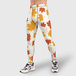 Тайтсы мужские Осень Autumn, цвет: 3D-принт — фото 2