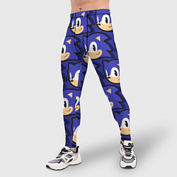 Тайтсы мужские Sonic pattern, цвет: 3D-принт — фото 2