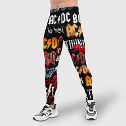 Тайтсы мужские AC DC LOGOBOMBING, цвет: 3D-принт — фото 2