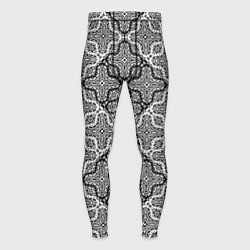Мужские тайтсы Черно-белый орнамент