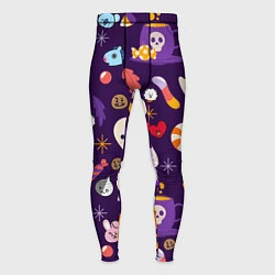 Мужские тайтсы HALLOWEEN BTS BT21 PATTERN БТ21 БТС ХЕЛЛОУИН