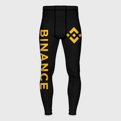 Тайтсы мужские БИНАНС ЛОГО КАРБОН BINANCE LOGO, цвет: 3D-принт