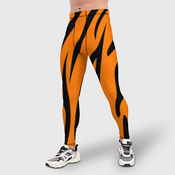 Тайтсы мужские Текстура тиграtiger, цвет: 3D-принт — фото 2