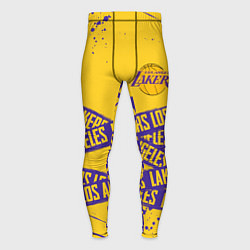 Тайтсы мужские LAKERS SPORT LINE STYLE NBA, цвет: 3D-принт