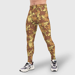 Тайтсы мужские Творческий камуфляж в военном стиле, цвет: 3D-принт — фото 2