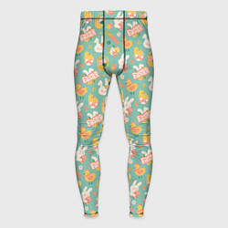 Тайтсы мужские ПАСХАЛЬНЫЙ КРОЛИК, цвет: 3D-принт