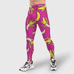 Тайтсы мужские Banana pattern Summer Color, цвет: 3D-принт — фото 2