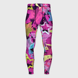 Тайтсы мужские Star Colorful Pattern Fashion Neon, цвет: 3D-принт