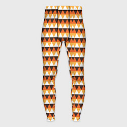 Мужские тайтсы Треугольники на оранжевом фоне