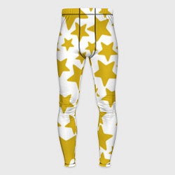 Тайтсы мужские Жёлтые звезды, цвет: 3D-принт