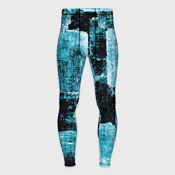Мужские тайтсы Голубой абстракт