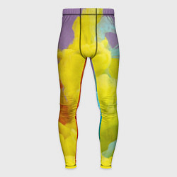 Мужские тайтсы Абстрактные разноцветные объёмные дымы