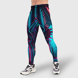 Тайтсы мужские Кибернетический узор дракона, цвет: 3D-принт — фото 2