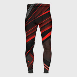 Мужские тайтсы Black and red abstract