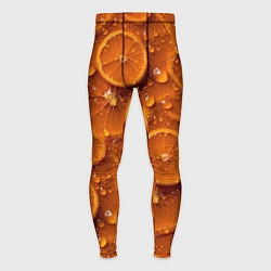 Тайтсы мужские Сочная текстура из долек апельсина, цвет: 3D-принт