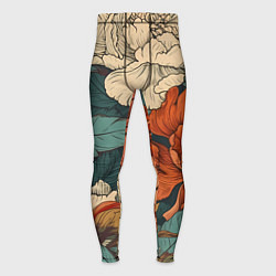 Мужские тайтсы Цветущие пионы