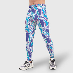 Тайтсы мужские Абстракция рыбка, цвет: 3D-принт — фото 2