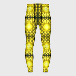 Тайтсы мужские Ярко-желтые точки, цвет: 3D-принт