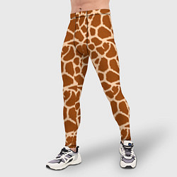 Тайтсы мужские Шкура Жирафа - Giraffe, цвет: 3D-принт — фото 2