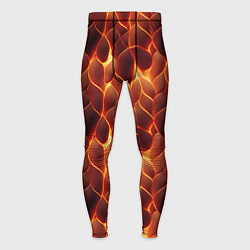 Тайтсы мужские Огненная мозаичная текстура, цвет: 3D-принт